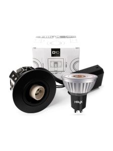 HiluX D10 Svart utomhus inkl. HiluX R8 LED-spot - 2700K