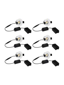 HiluX D3 Tilt360 6-pack - Full Spectrum LED inbyggnadsspot - Ra97 - 2700 K - Vit