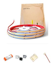 HiluX Dimbart LED-band för kök 3000K - 5m - Komplett set