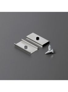 Monteringsclips till LED-profil - Model U1 - Rostfri - 20 st