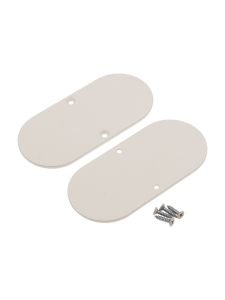 Ändlock till NAMI23-D9 - mandelbeige - metall - 2 st