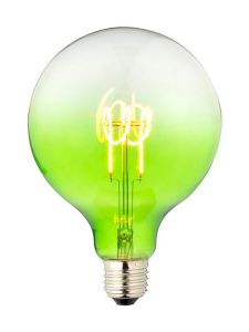 E27 - SPL FleX Globe Colored - Grön - Ø:125mm - 2200K - CRI 93 - Dimbar