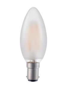 Ba15d - SPL Candle - Frostad - 320lm - 2500K - CRI 93 - Dimbar