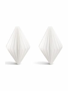 Simiu - Julhänge - 9 cm - Diamant - Silkesvit - 2-pack
