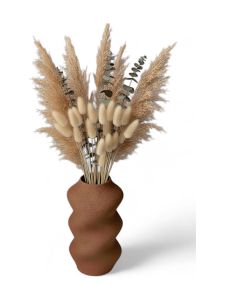 Simiu - SCRUNCHED - Vas - 21 cm - Mocka