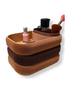 Simiu - STACKSEY - Makeupställ - Stor - Mocka/Beige - 22 x 14cm