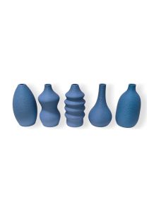 Simiu - MINI VASES - Magnetisk - 6 cm - 5 st - Dammig blå
