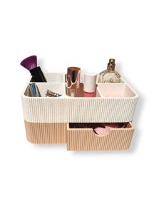 Simiu - Drawia - makeupförvaring - Beige marmor/beige