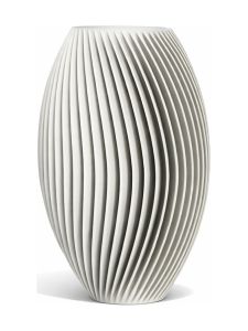 Simiu - LAMEL vas - 18 cm - Ljusgrå