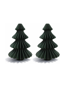 Simiu - Julhänge - 6 cm - Granträd - Grön - 2-pack