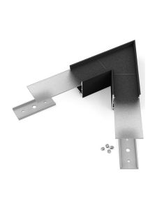 Vinkel till LED-profil VARIO30-02 - 60° - Svart