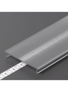 Täckning till LED-profil - C10 - Click - 1m - Bred ljusspridning