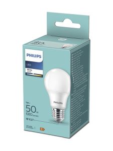 E27 - Philips LED-lampa - 7W - 680lm - 3000K - Matt