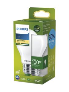 E27 - Philips LED-lampa - 7,3 W - 1535 lm - 2700 K - Matt - A-ljuskälla
