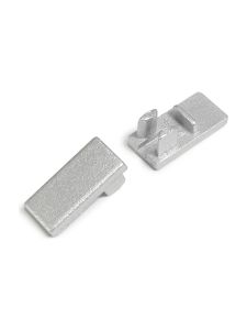 Ändlock till HI8 - Silver - 20 st