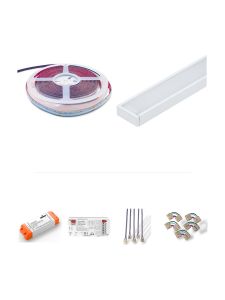 HiluX ZigBee LED-band RGBW med aluprofil - 5m - Komplett set