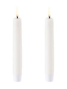 Uyuni - LED-kägelljus - Nordisk vit - 2-pack - 2,3x15 cm