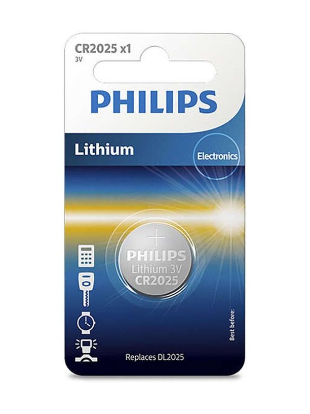 Philips litiumknappcell CR2025