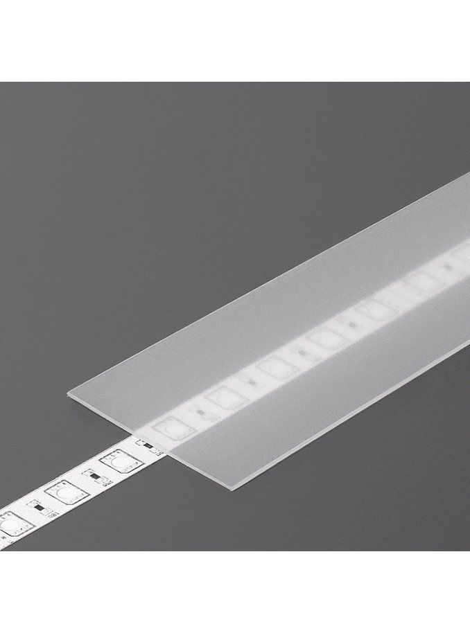 Täckning till LED-profil - H - Slide - 3m - Frostad