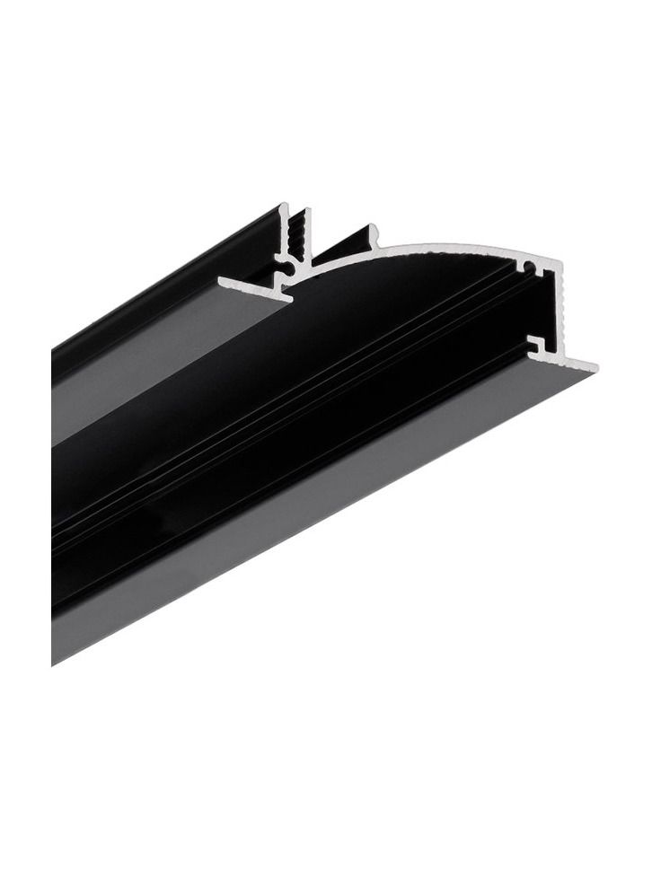 LED-profil FLAT8 - 1m - Svart