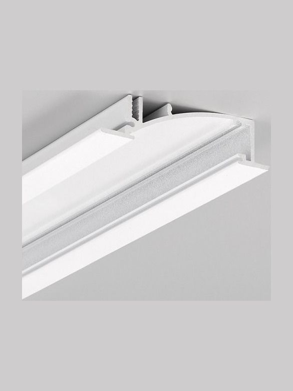 LED-profil FLAT8 - 2m - Vit