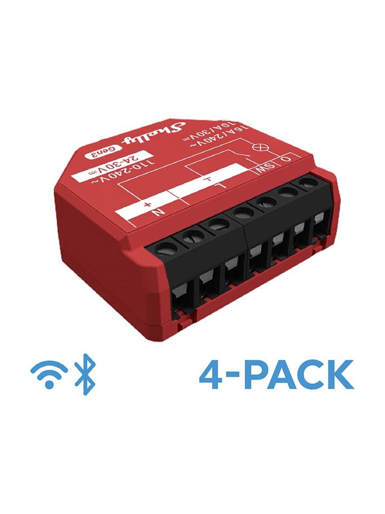 Shelly - 1PM Gen3 (4-pack)