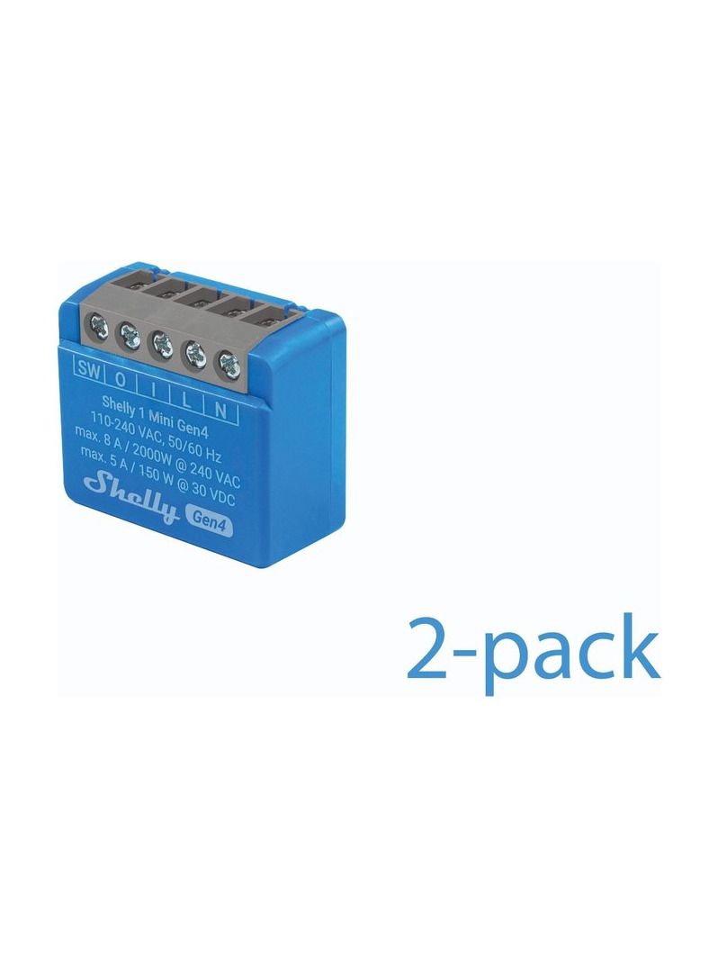 Shelly 1 Mini Gen4 2-pack
