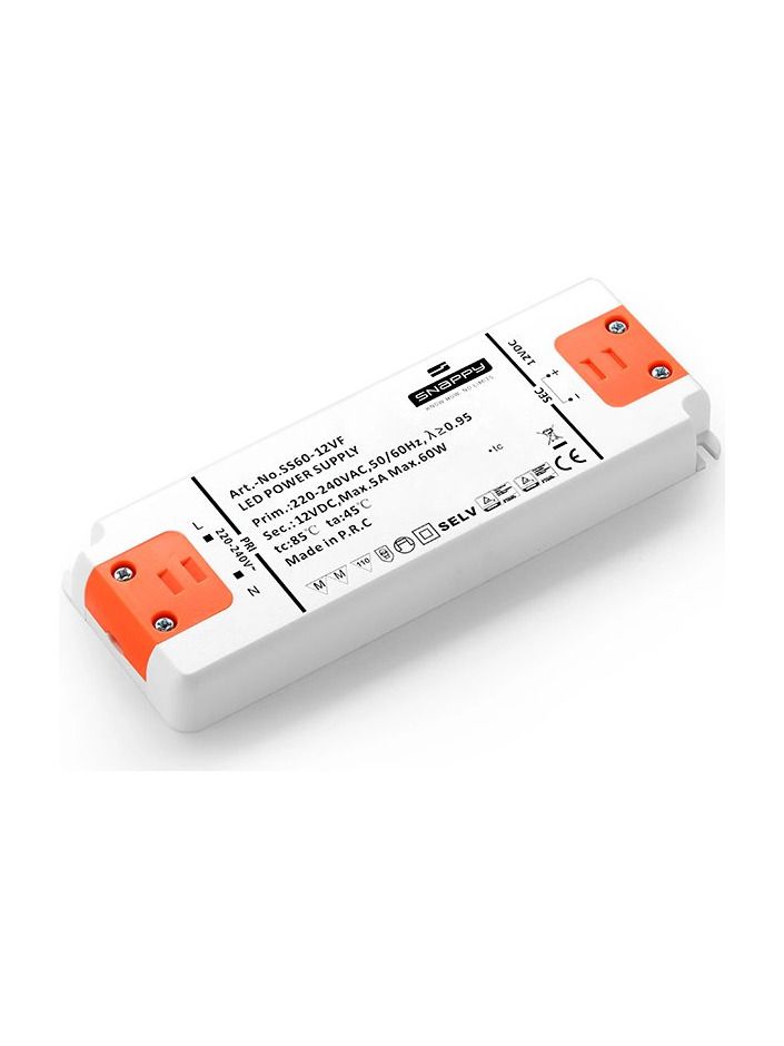 Snappy LED Nätaggregat - 24V - 60W - IP20 - On/Off