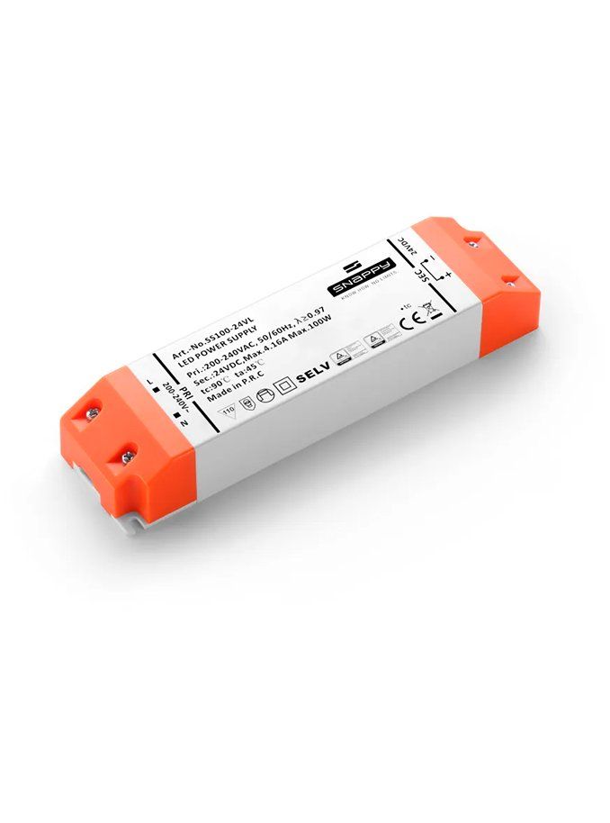 Snappy LED Nätaggregat - 24V - 100W - IP20 - On/Off