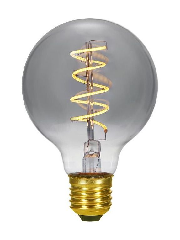 E27 - SPL FleX Globe AX - smoke - Ø:95mm - 2200K - CRI 90 - dimbar