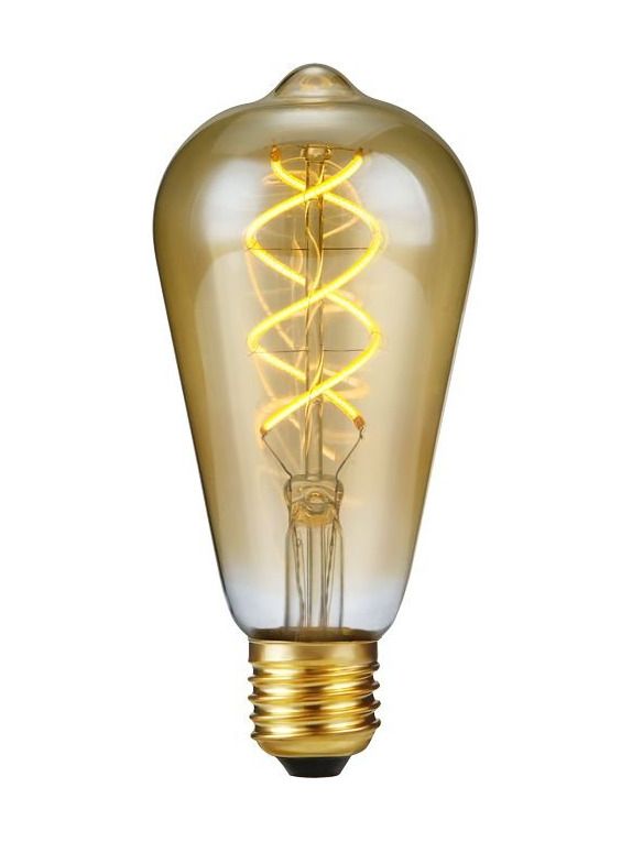 E27 - SPL FleX Double Helix - Amber - 320lm - 2000K - CRI 90 - Dimbar