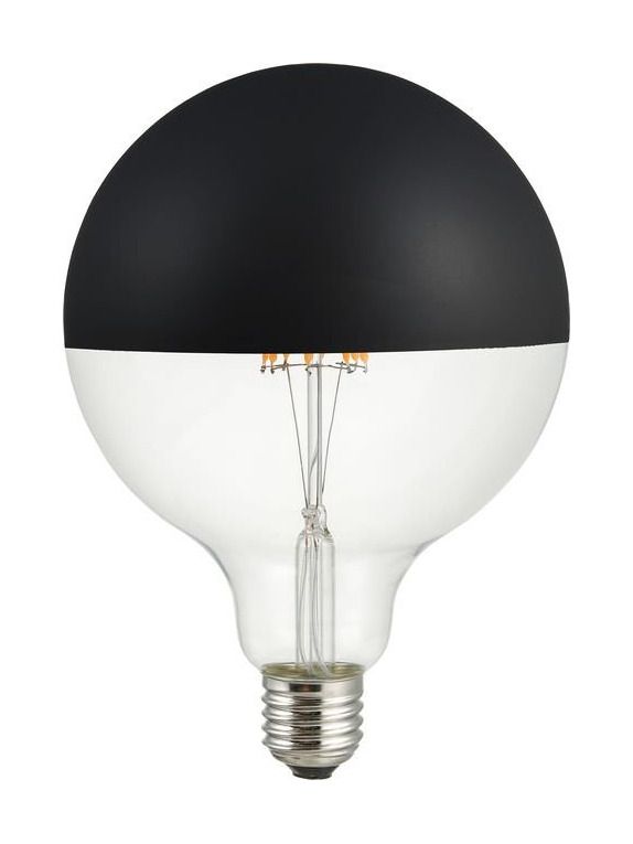 E27 - SPL Premium Toppspegel Globe - Svart - Ø:125mm - 2500K - CRI 93 - Dimbar