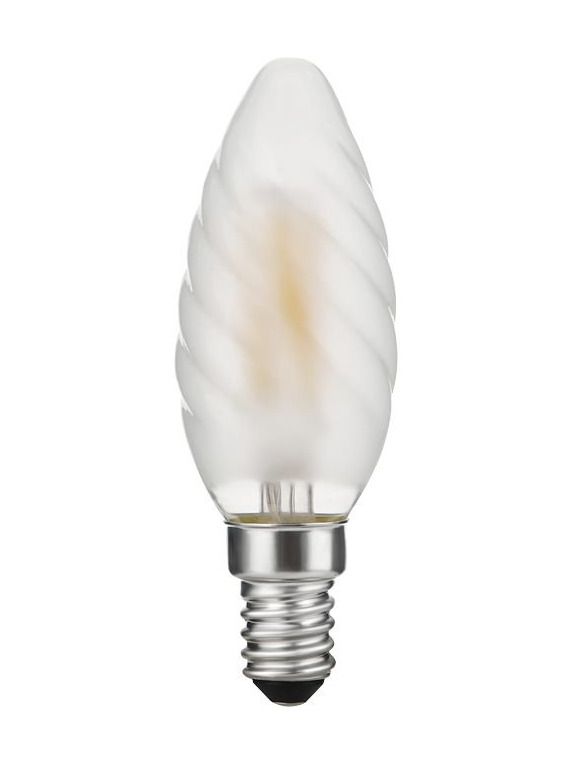 E14 - SPL Twisted Candle - Frostad - 320lm - 2500K - CRI 95 - Dimbar