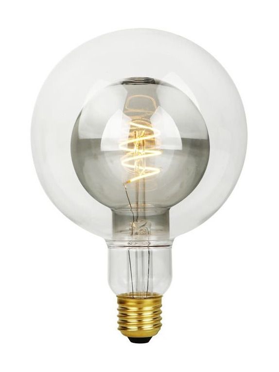 E27 - SPL Double Bulb - Smoke - Ø:125mm - 470lm - 2200K - CRI 80 - Dimbar