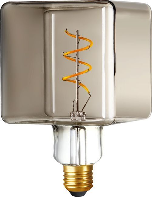 E27 - SPL Ice Cube - Smoke - Ø:95mm - 100lm - 2200K - CRI 90 - Dimbar