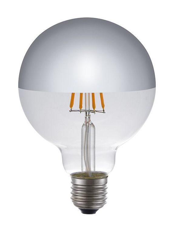 E27 - SPL Globe Top Mirror - Klar - Ø:95mm - 350lm - 2500K - CRI 80 - Dimbar