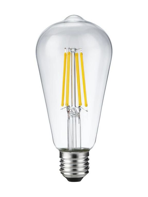 E27 - SPL Rustika - Klar - Ø:64mm - 650lm - 2500K - CRI 90 - Dimbar