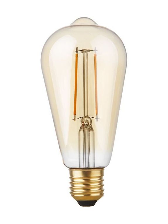 E27 - SPL Rustika - Amber - Ø:64mm - 250lm - 2200K - CRI 90 - Dimbar