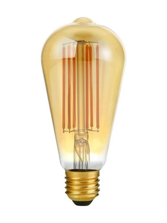 E27 - SPL Rustika - Amber - Ø:64mm - 550lm - 2200K - CRI 90 - Dimbar