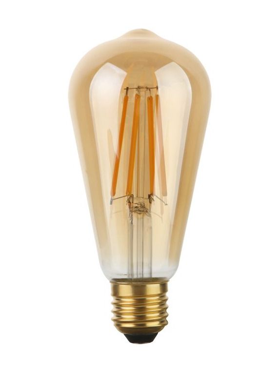 E27 - SPL Rustika - Amber - Ø:64mm - 640lm - 2200K - CRI 90 - Dimbar