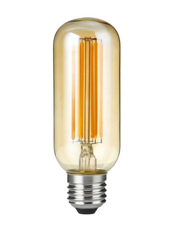E27 - SPL Tubular Deco - Amber - Ø:45mm - 550lm - 2200K - CRI 90 - Dimbar