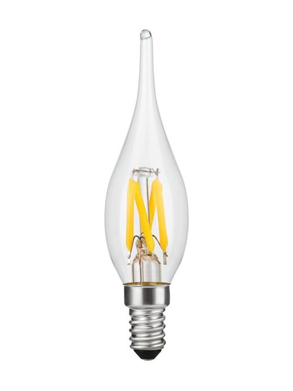 E10 - SPL Mini Tip Candle - Klar - Ø:23mm - 90lm - 2500K - CRI 90 - Ej dimbar
