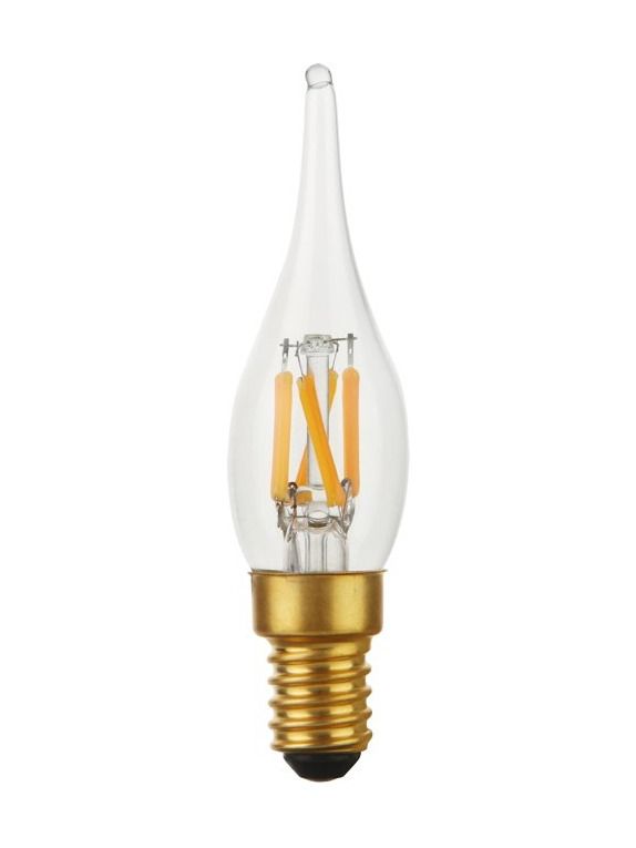 E14 - SPL Mini Tip Candle - Klar - Ø:23mm - 100lm - 2000K - CRI 90 - Dimbar