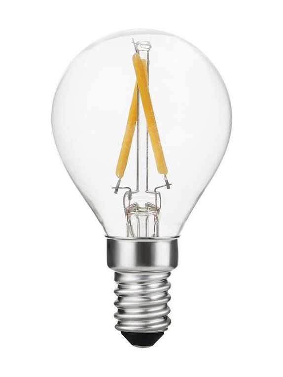 E14 - SPL Ball E14 - Klar - Ø:45mm - 120lm - 2500K - CRI 90 - Dimbar