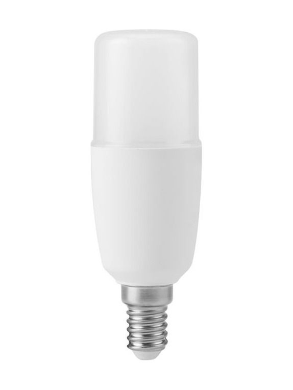 E14 - SPL Tubular VR 95-265V - Opal - Ø:37mm - 640lm - 3000K - CRI 80 - Ej dimbar