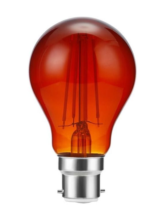 Ba22d - SPL Ba22d Fire Flame - Amber - Ø:60mm - 270lm - CRI 82 - Dimbar