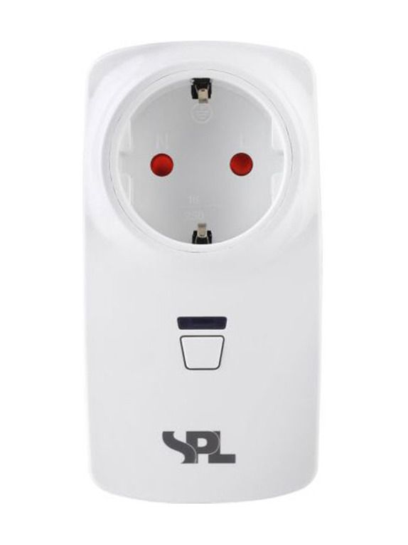 SPL - Plug-in-dimmer (mellanstycke) - Vridknapp - LED 0-75W - Vit