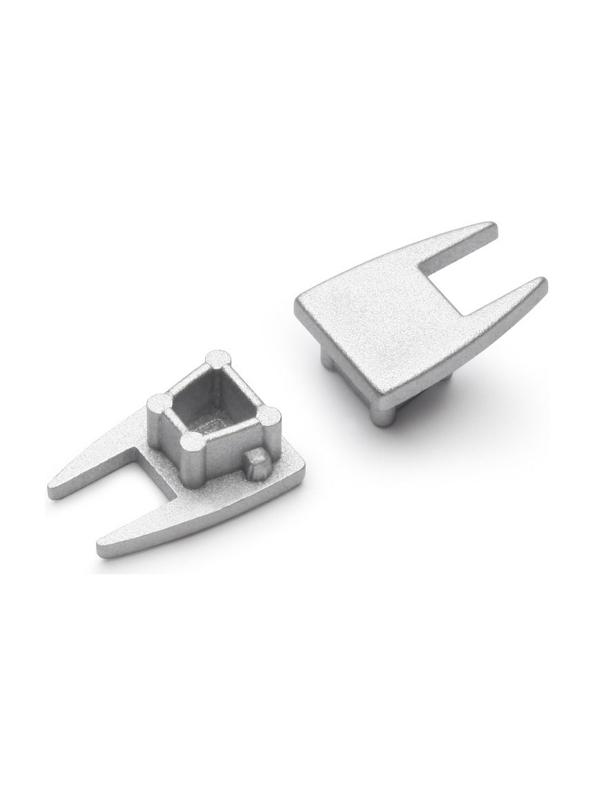 Ändlock till MIKRO10 - silver - 20 st
