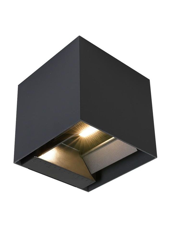 V-Tac 9W solcellsvägglampa LED - Svart, sensor, IP65, 860 lm, 4000K