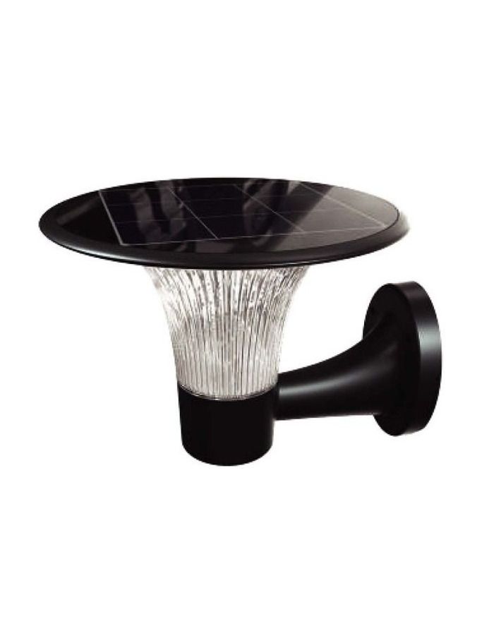 V-Tac 15W Solcellsvägglampa LED - Svart, med sensor, vattentät IP65